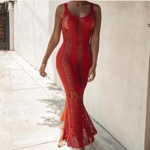 JLUXLABEL CROCHET COVER UP BRAND NEW